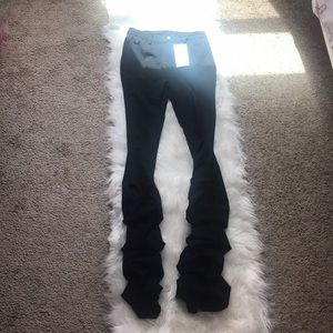 stacked pants